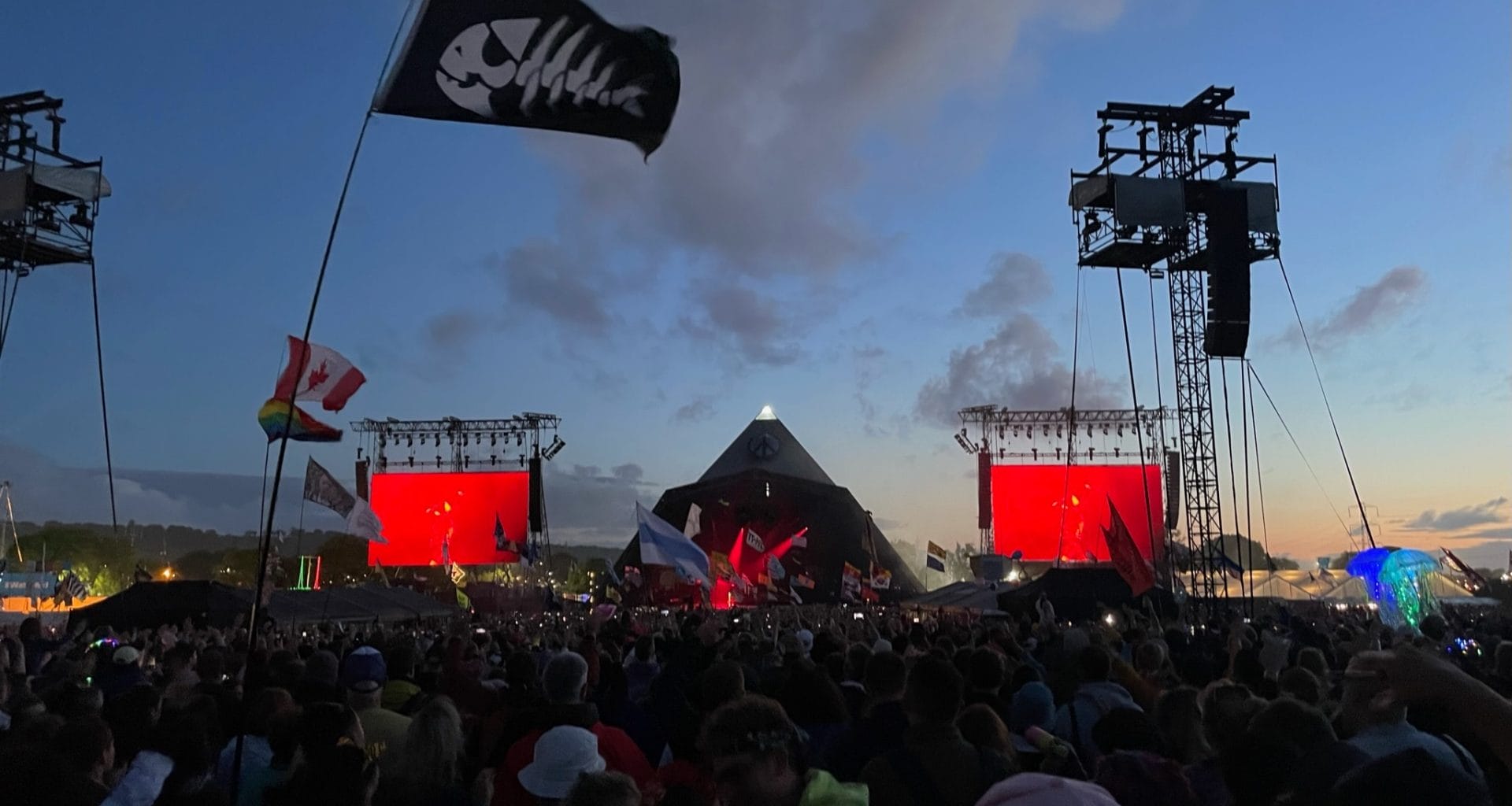 Pyramid stage at glastonbury festival 2022