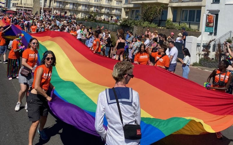 Brighton pride 2023 parade.