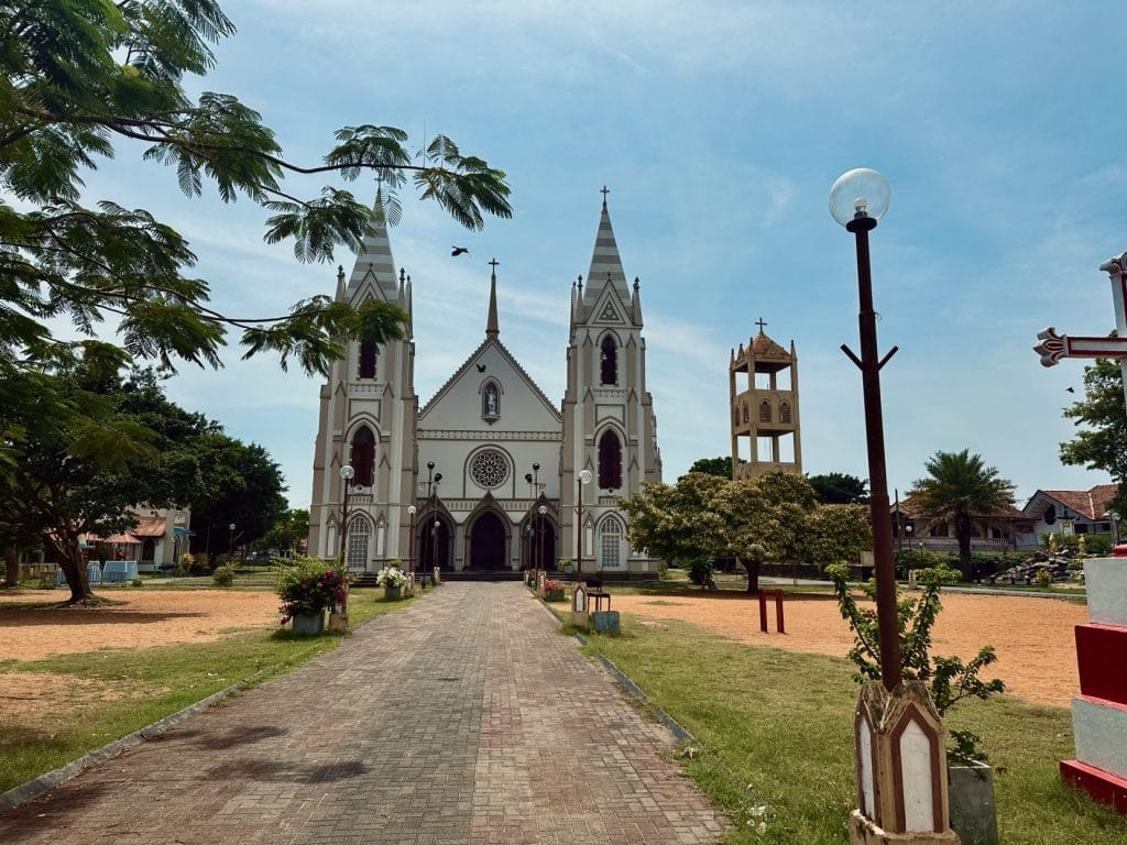 Church in negombo, sri lanka.