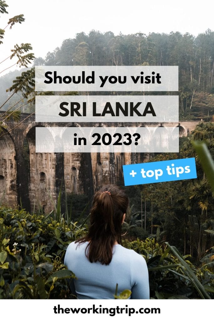 Should you visit sri lanka in 2023 pinterest pin.