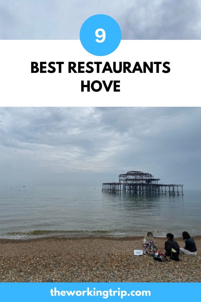 9 Best restaurants Hove pinterest pin. 