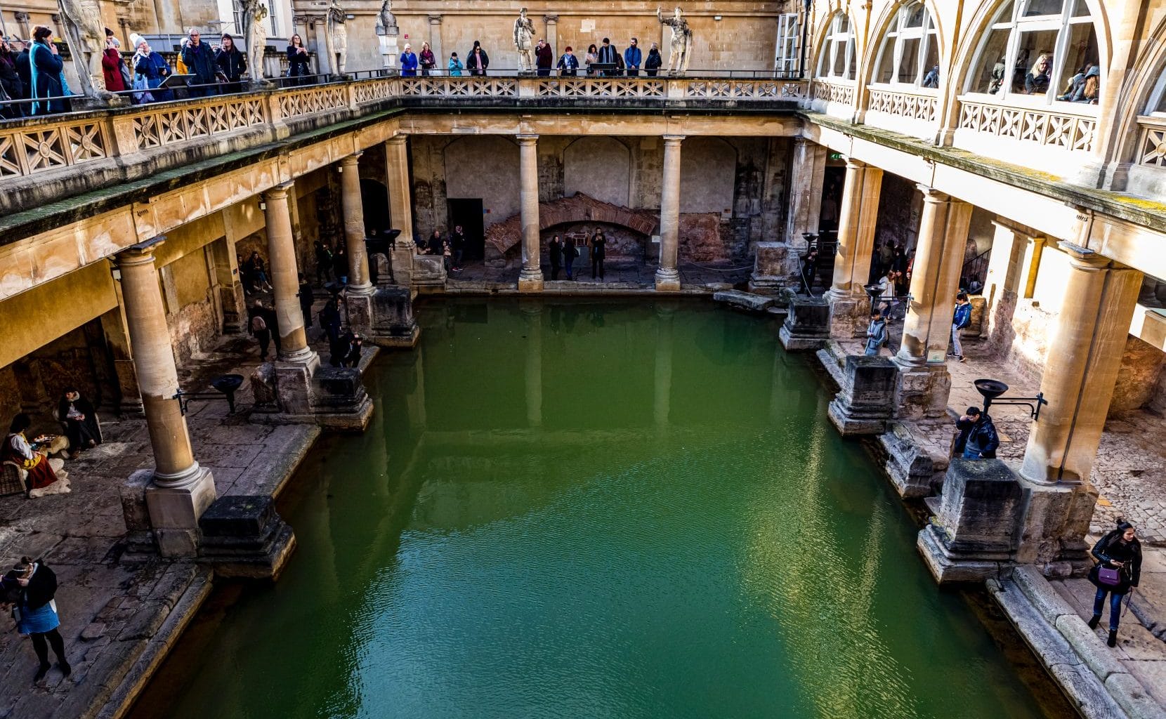 Roman baths in bath, uk.