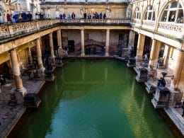 Roman baths in bath, uk.