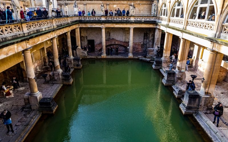 Roman baths in bath, uk.