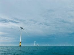 The turbines at brighton's rampion wind farm tour.