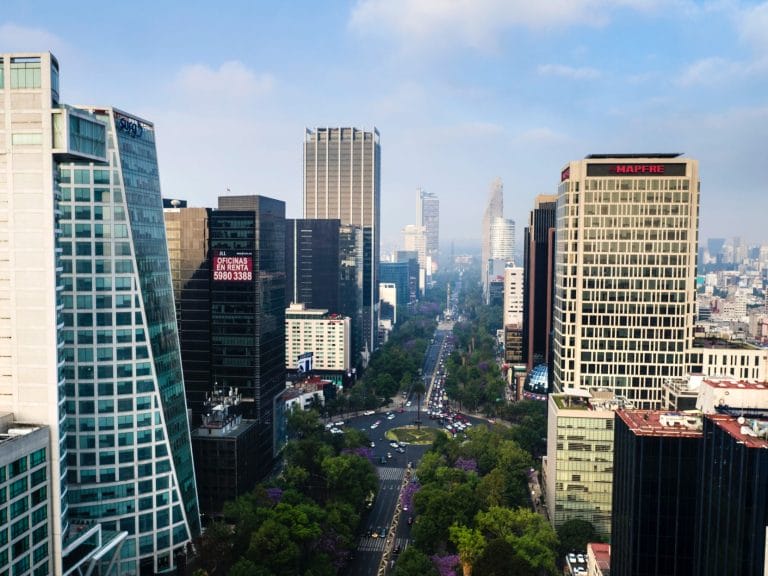 Skyscrapers in mexico city.