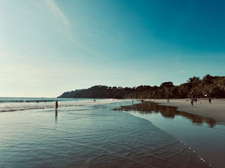 Sea and beach at manuel antonio.