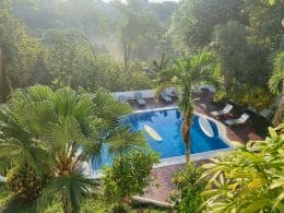 Selina manuel antonio pool surrounded by jungle.